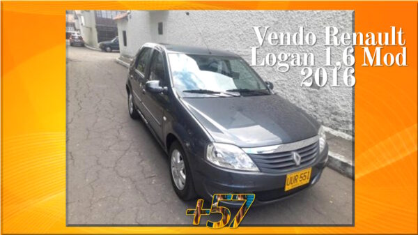 VENDO RENAULT LOGAN 1.6 MOD 2016. Avisos clasificados 57fmvideos